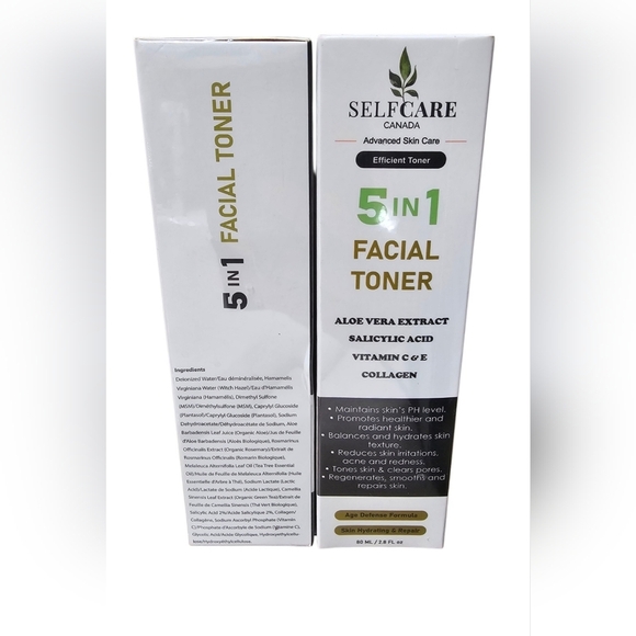 Selfcare CANADA Toner Serum Facial Lot 3 ALOE VERA EXTRACT SALICYLIC ACID - Picture 3 of 6